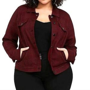 Torrid ponte trucker jacket